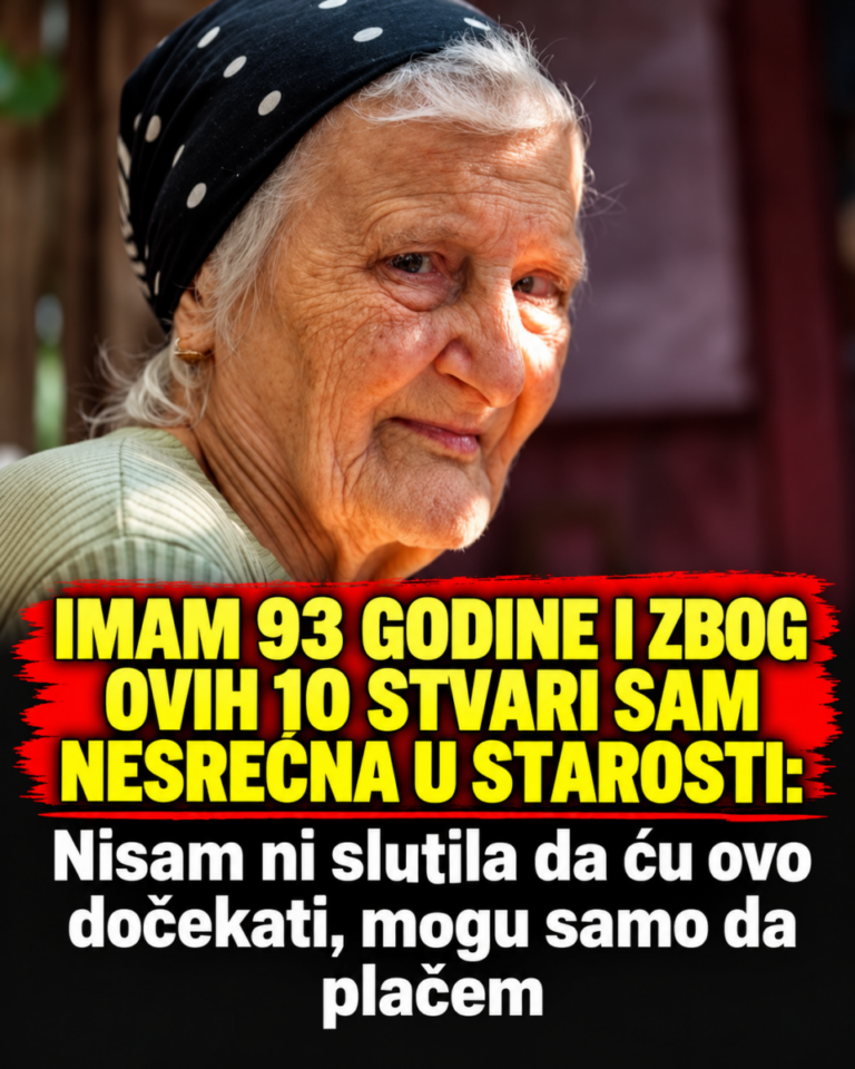 IMAM 93 GODINE I ZBOG OVIH 10 STVARI SAM NESREĆNA U STAROSTI: Nisam ni slutila da ću ovo dočekati, mogu samo da plačem