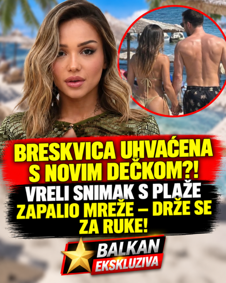 BRESKVICA UHVAĆENA S NOVIM DEČKOM?! VRELI SNIMAK S PLAŽE ZAPALIO MREŽE – DRŽE SE ZA RUKE!