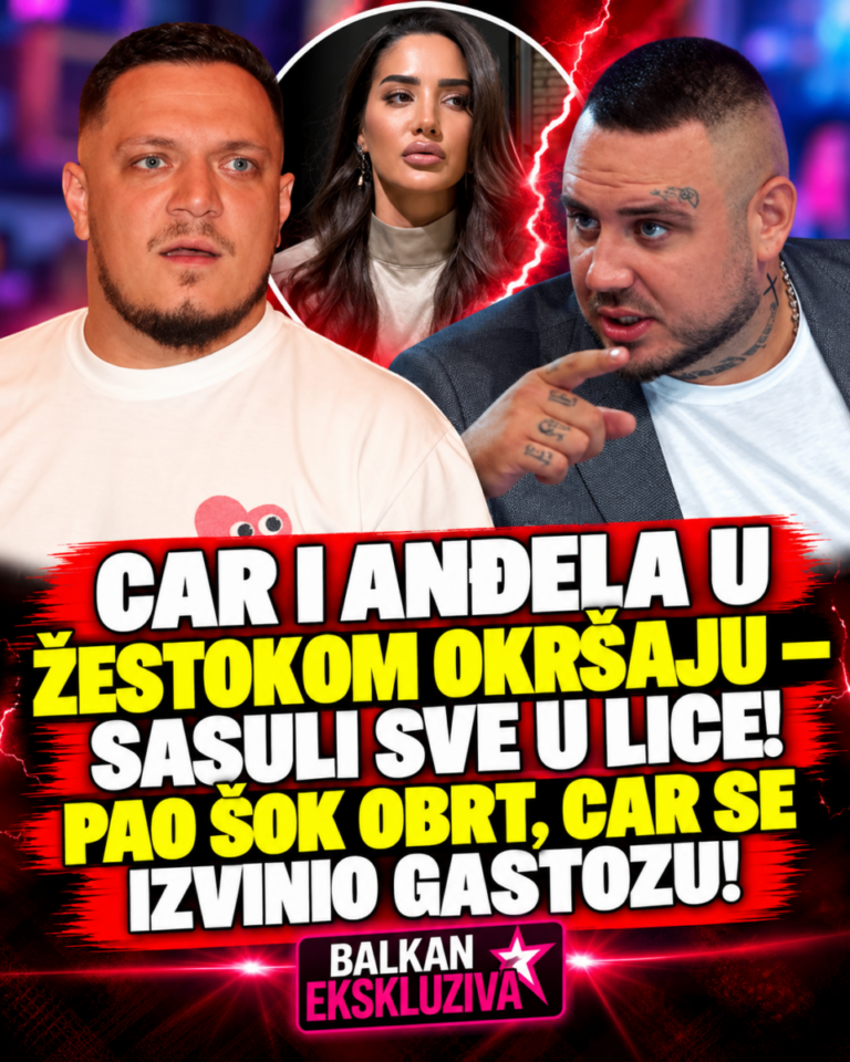 CAR I ANĐELA U ŽESTOKOM OKRŠAJU – SASULI SVE U LICE! PAO ŠOK OBRT, CAR SE IZVINIO GASTOZU!