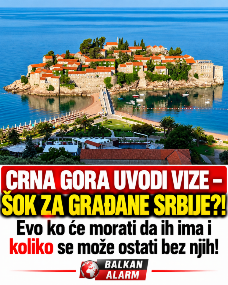 CRNA GORA UVODI VIZE – ŠOK ZA GRAĐANE SRBIJE?! Evo ko će morati da ih ima i koliko se može ostati bez njih!