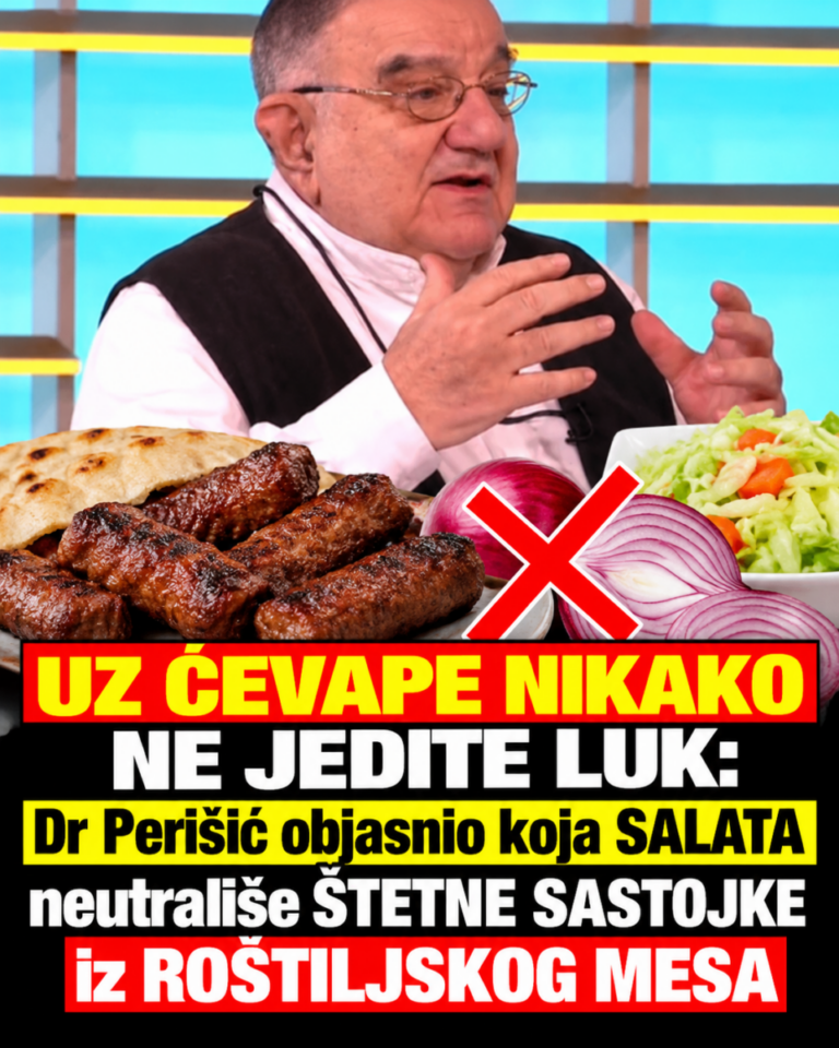 UZ ĆEVAPE NIKAKO NE JEDITE LUK: Dr Perišić objasnio koja SALATA neutrališe ŠTETNE SASTOJKE iz ROŠTILJSKOG MESA