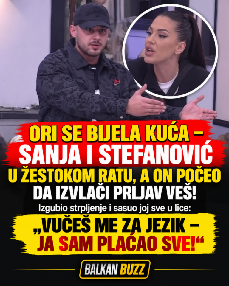 ORI SE BIJELA KUĆA – SANJA I STEFANOVIĆ U ŽESTOKOM RATU, A ON POČEO DA IZVLAČI PRLJAV VEŠ! Izgubio strpljenje i sasuo joj sve u lice: „VUČEŠ ME ZA JEZIK – JA SAM PLAĆAO SVE!“