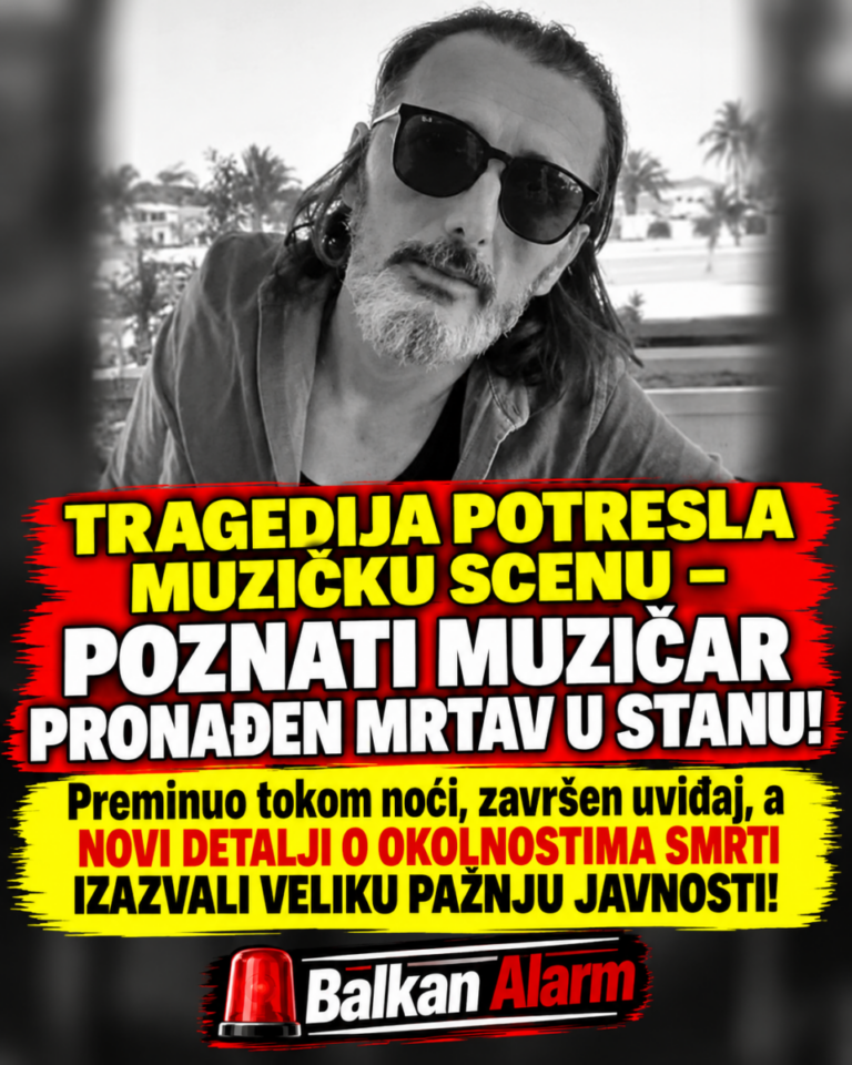 TRAGEDIJA POTRESLA MUZIČKU SCENU – POZNATI MUZIČAR PRONAĐEN MRTAV U STANU! Preminuo tokom noći, završen uviđaj, a NOVI DETALJI O OKOLNOSTIMA SMRTI IZAZVALI VELIKU PAŽNJU JAVNOSTI!