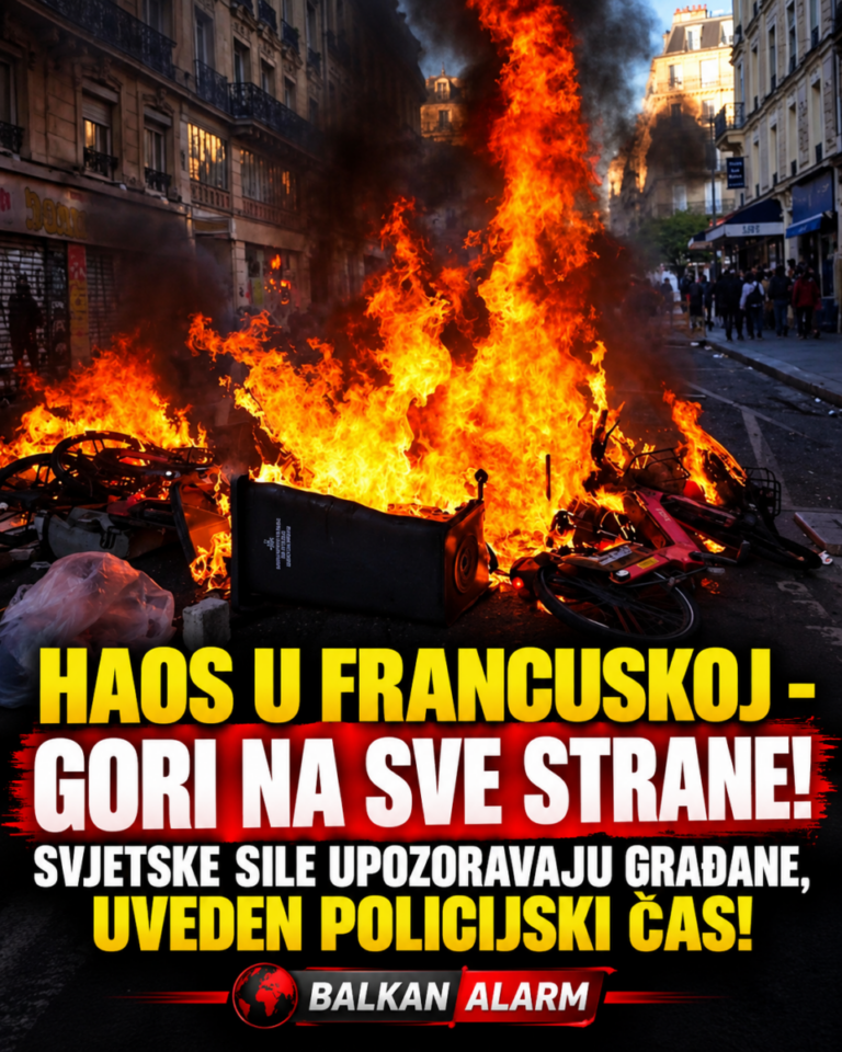 HAOS U FRANCUSKOJ – GORI NA SVE STRANE! SVJETSKE SILE UPOZORAVAJU GRAĐANE, UVEDEN POLICIJSKI ČAS!