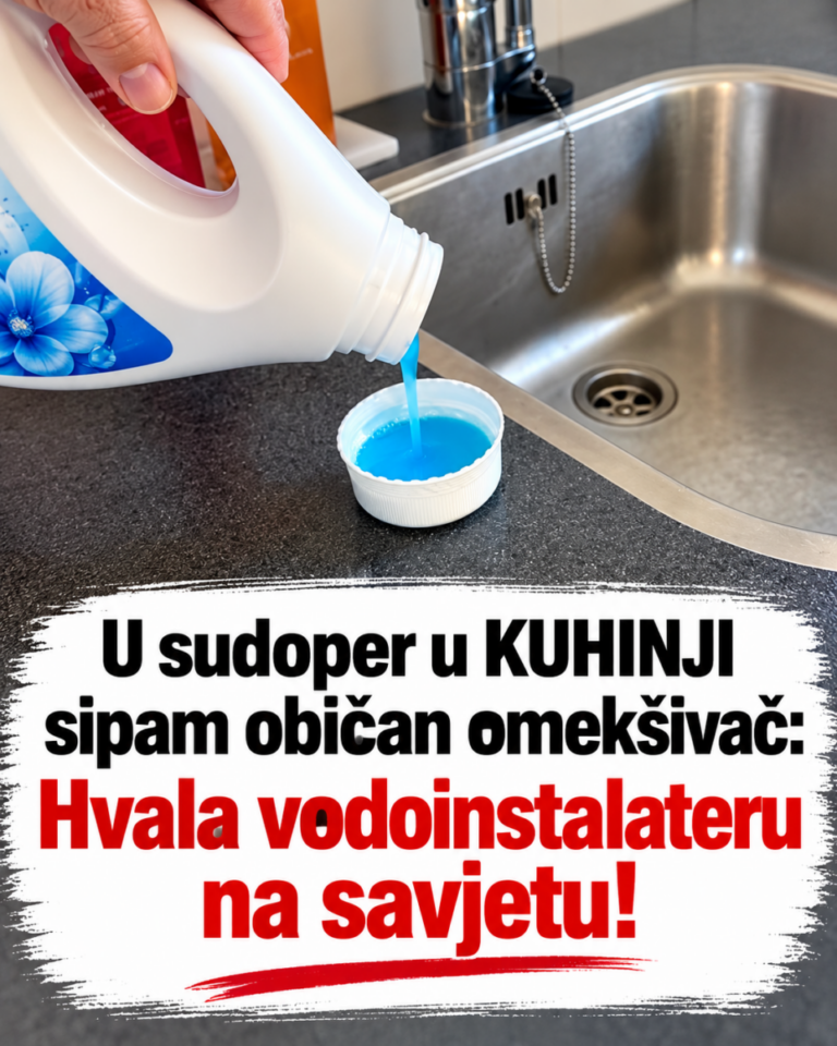 U sudoper u KUHINJI sipam običan omekšivač: Hvala vodoinstalateru na savjetu!
