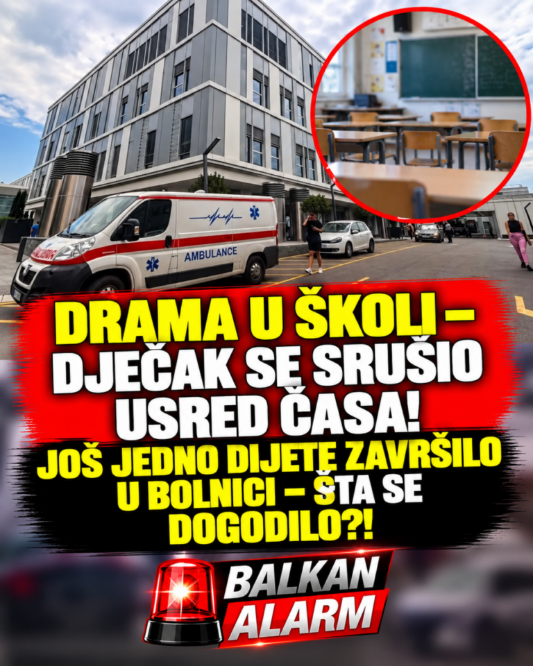 DRAMA U ŠKOLI – DJEČAK SE SRUŠIO USRED ČASA! JOŠ JEDNO DIJETE ZAVRŠILO U BOLNICI – ŠTA SE DOGODILO?!