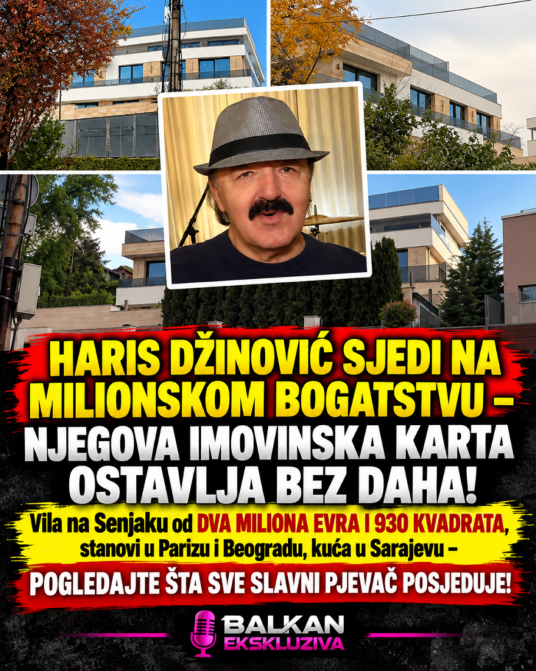 HARIS DŽINOVIĆ SJEDI NA MILIONSKOM BOGATSTVU – NJEGOVA IMOVINSKA KARTA OSTAVLJA BEZ DAHA! Vila na Senjaku od DVA MILIONA EVRA I 930 KVADRATA, stanovi u Parizu i Beogradu, kuća u Sarajevu – POGLEDAJTE ŠTA SVE SLAVNI PJEVAČ POSJEDUJE!