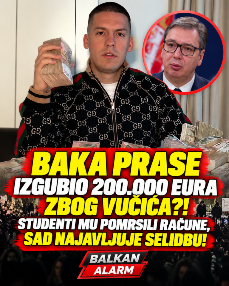 BAKA PRASE IZGUBIO 200.000 EURA ZBOG VUČIĆA?! STUDENTI MU POMRSILI RAČUNE, SAD NAJAVLJUJE SELIDBU!