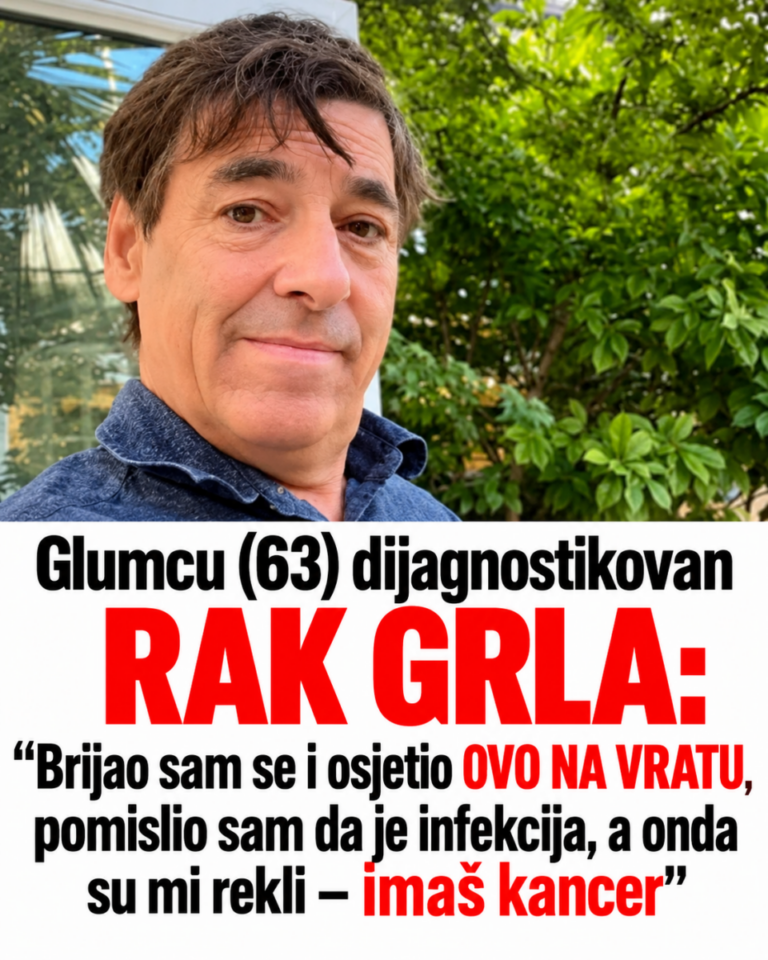 Glumcu (63) dijagnostikovan RAK GRLA: “Brijao sam se i osjetio OVO NA VRATU, pomislio sam da je infekcija, a onda su mi rekli – imaš kancer”